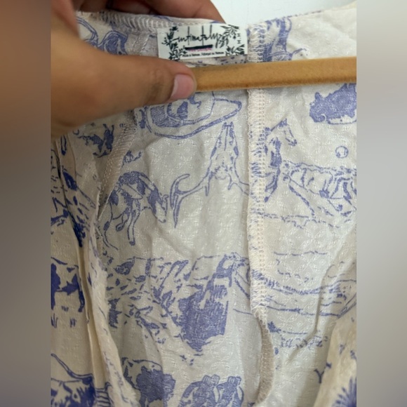 NWOT  FREE PEOPLE Everything's Rosy Bodysuit - Blue - Picture 7 of 10